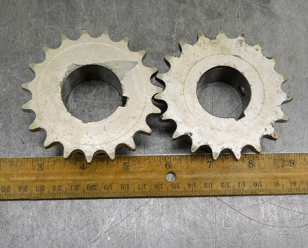 Martin 40BS19 Roller Chain Sprocket #40 19 Teeth 1-1/4" Bore Keyed Lot of Two(2)