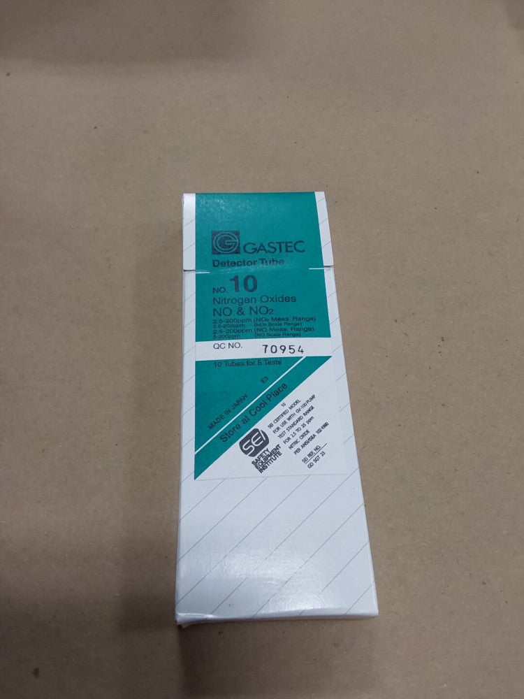 GASTEC No. 10 Nitrogen Oxides Detector Tube, Box Of 10