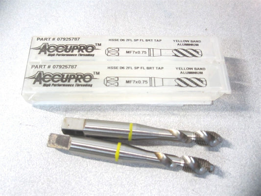 (7925787) 1/2" x 1-3/8" x 3" x 6" OAL HSS 2Fl Spiral Flute Tap - Lot of 2 
