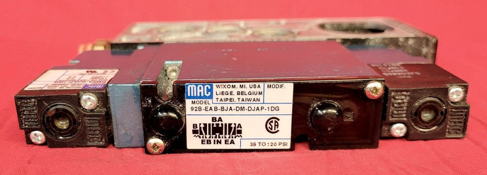 MAC 92 SERIES SOLENOID VALVE  M/N: 92BEABBJADMDJAP1DG  PORTS: 1/4" NPT
