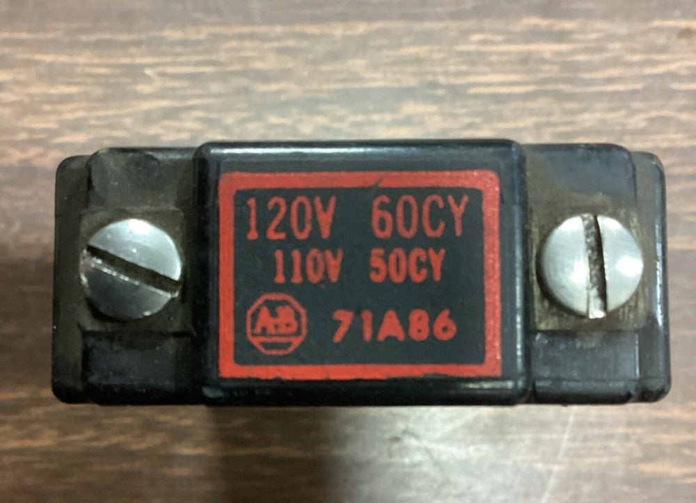 ALLEN BRADLEY 71A86 COIL SIZE 1 120V F95