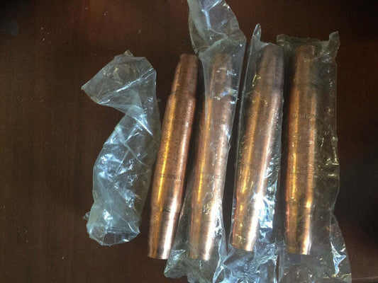 (4) FARGO GL-117 COPPER LINE SPLICE 2/0 SOL 1/0 STR OAL 5 3/4 IN OVERHEAD WIRE