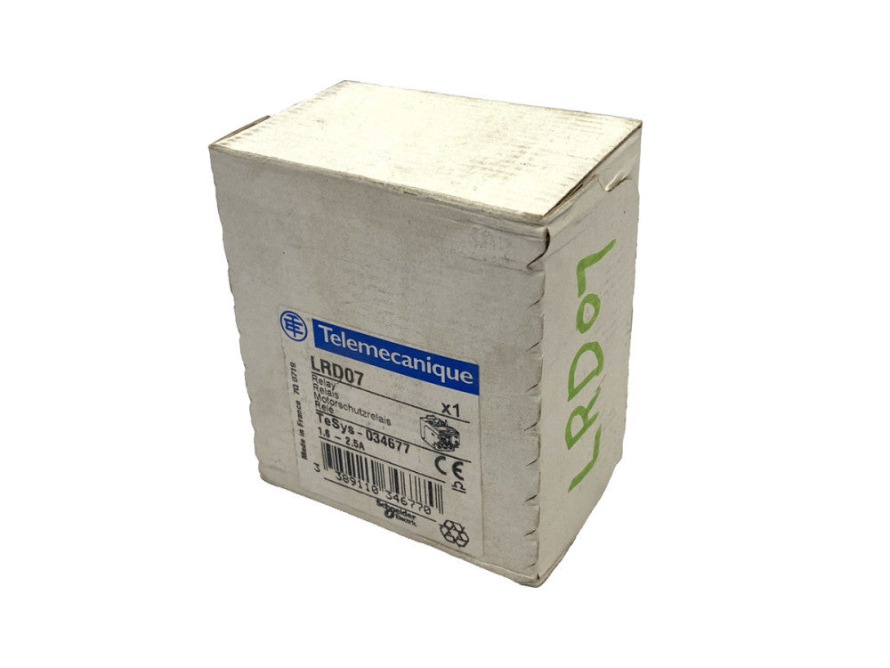 Telemecanique LRD07 TeSys-034677 Thermal Overload Relay 1.6A - 2.5A