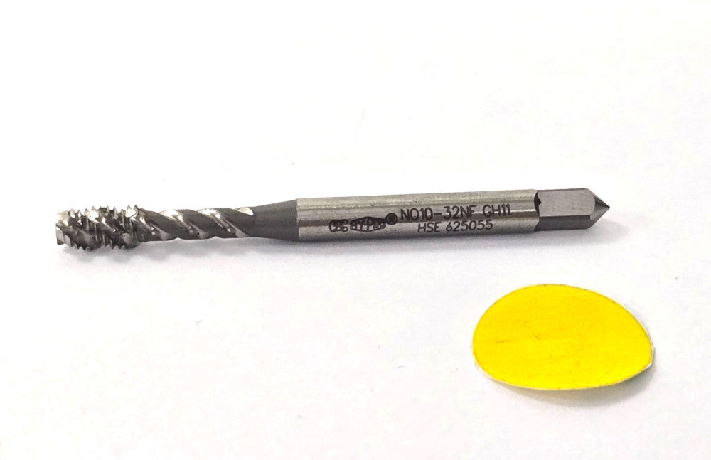 HY-PRO MASTER, SPIRAL FLUTE, MODIFIED BOTTOM TAP  #10-32