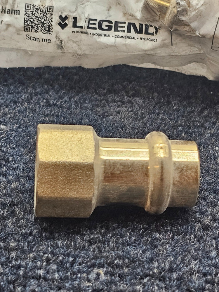 ( QTY 10 ) Legend Press 450-703P: Valve  1/2'' Press x FNPT Female Adapter
