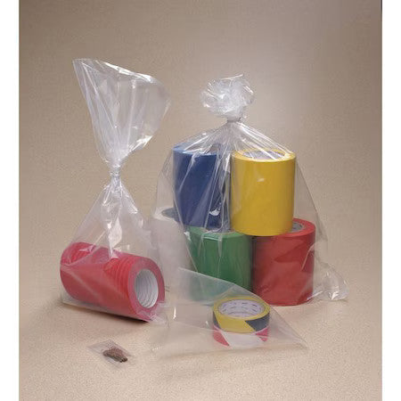 Zoro Select 9Dkg8 Open Poly Bags, 24" X 24", 4 Mil, Clear, None, 250 Pk