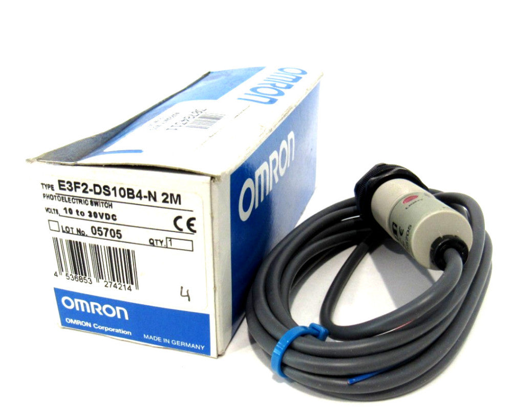 NEW OMROM E3F2-DS10B4-N 2M PHOTOELECTRIC SENSOR E3F2DS10B4N2M