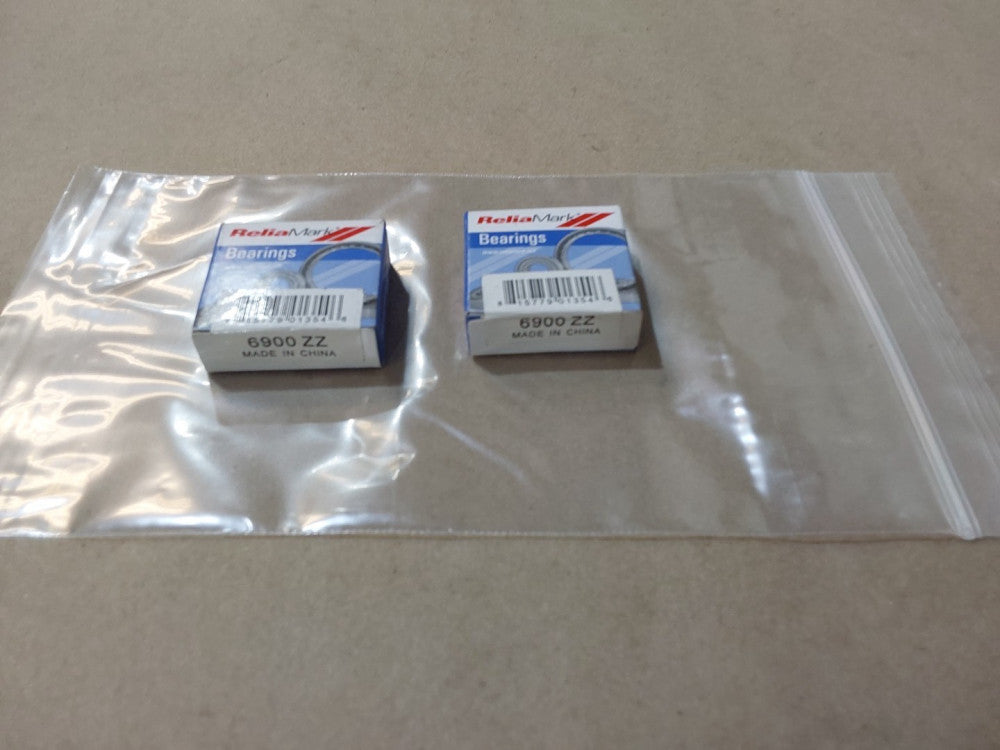 Lot of 2 ReliaMark 6900 ZZ Bearings 