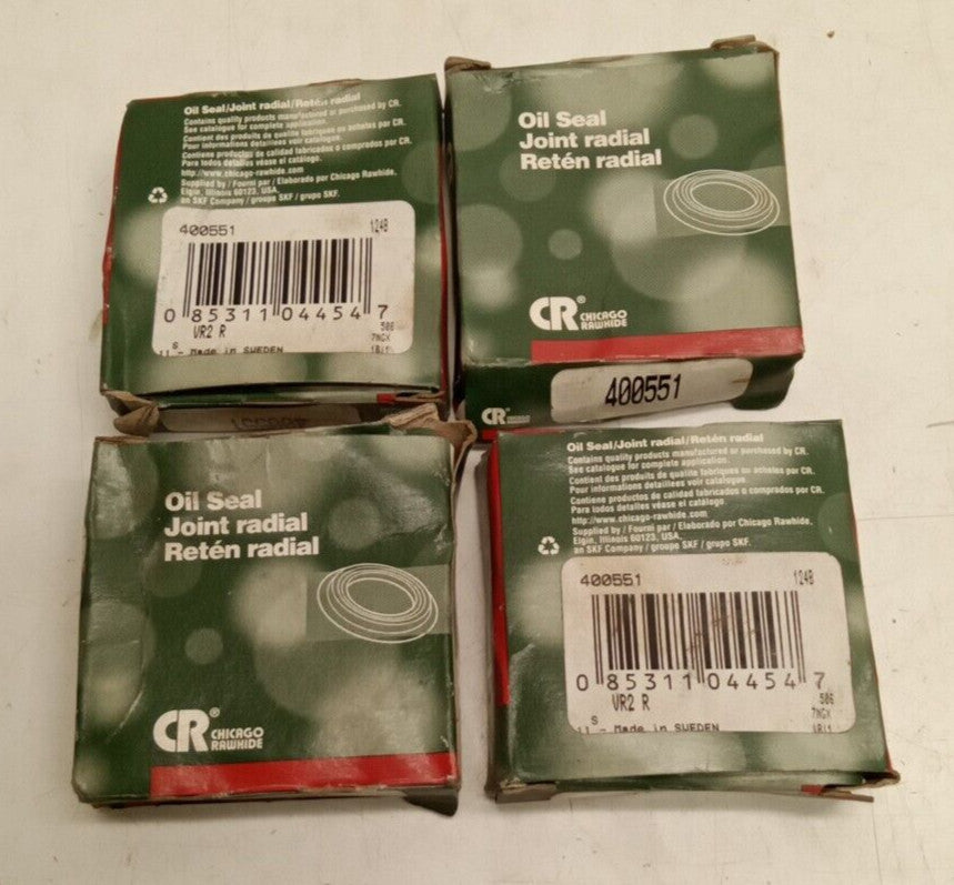 CR (SKF) 400551 Oil Seal V-RING 2-1/8 x 2.71 x .43" (Lot Of 4)