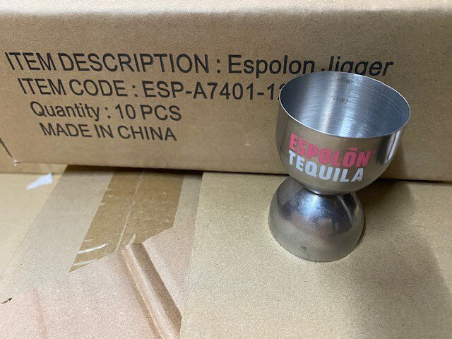 (10 PACK) ESPOLON Stainless JIGGER Bar Shot Measuring Tool for Tequila Tasting