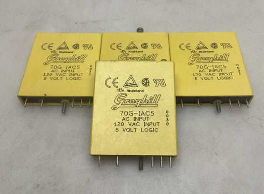 4 Pack Grayhill 70G-IAC5 AC Input Module 120 Volt 5 Volt Used