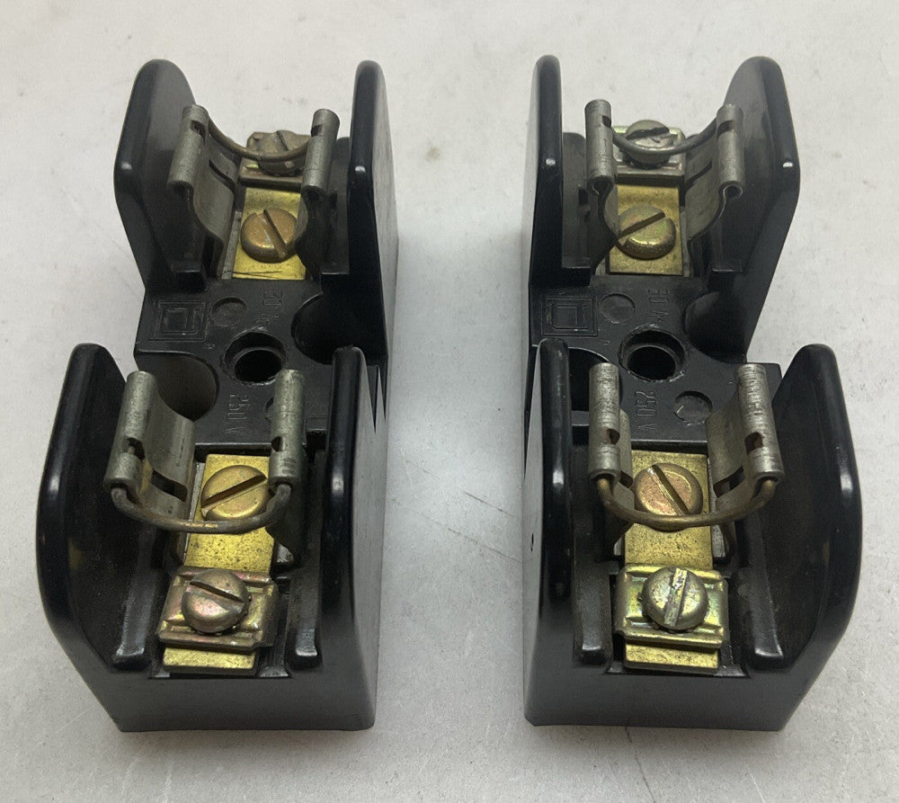 2 Pack Square D 9080 PF-1 Fuse Block Holder 30 Amp 250 Volt Class