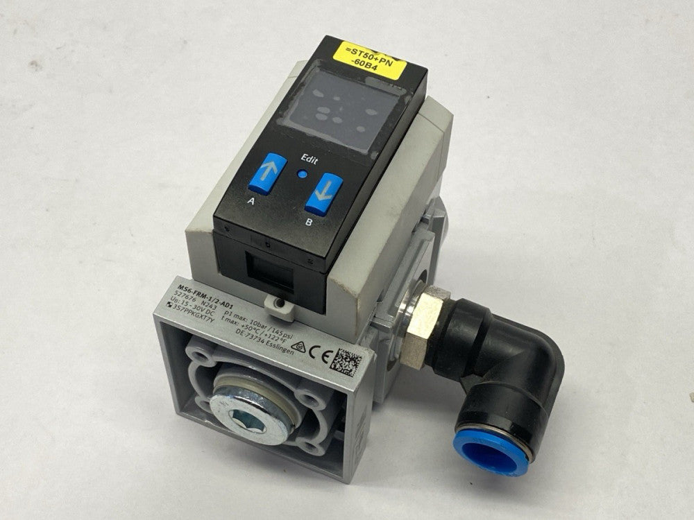 Festo MS6-FRM-1/2-AD1 Branching Module w/ Pressure Sensor 527676