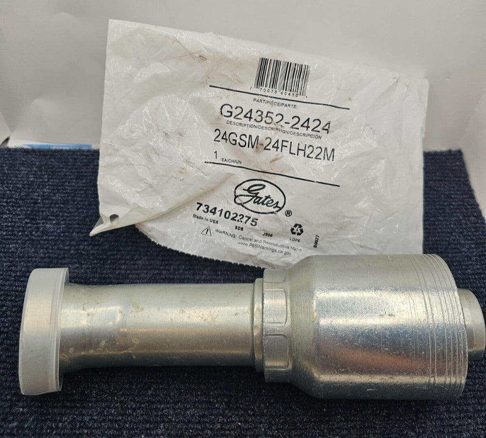 Gates 24GSM-24FLH22M - G24352-2424: Hydraulic Hose Fitting