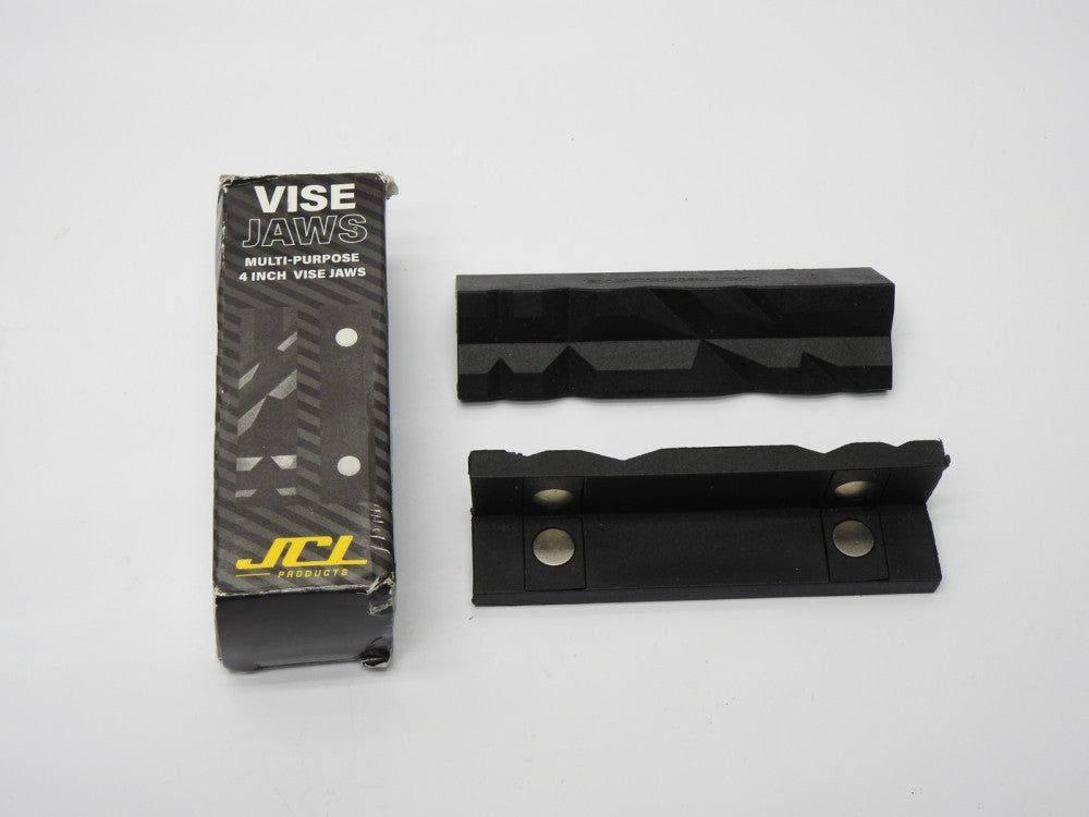 JCL 4" Vise Jaws Multipurpose Use on any Metal Vise, Magnetic Reversible Pads x2
