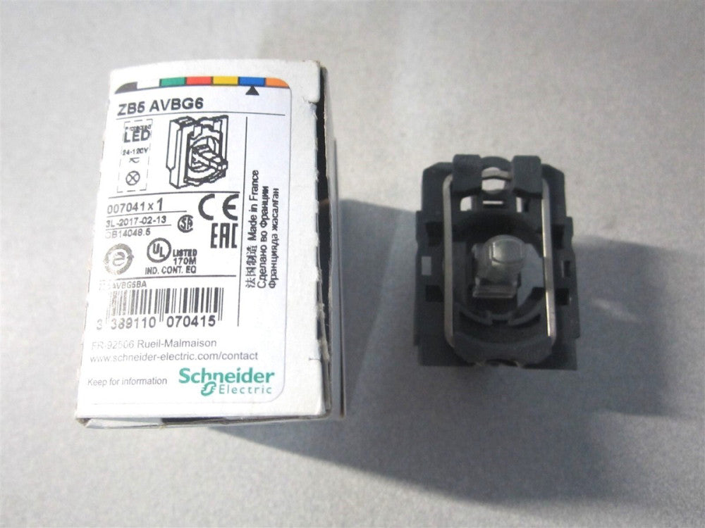 Schneider Electric (ZBSAVBG6) 24-120V Blue Lens LED Screw Clamp Indicating Light