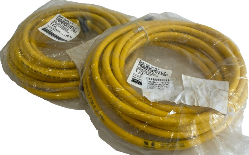 NEW WOODHEAD 102000A01F200 FEMALE CORDSET  40748 LOT OF 2