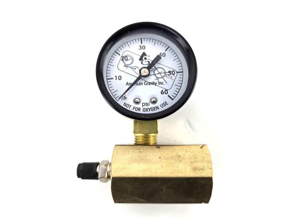 NOS American Granby Gas Test Pressure Gauge 0-60PSI for Pool Filter