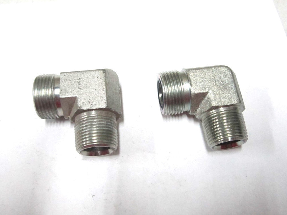 Brennan (2501-12-12) 3/4 Male JIC 37° JIC Flare x Pipe Rigid 90° Elbow - 2 QTY
