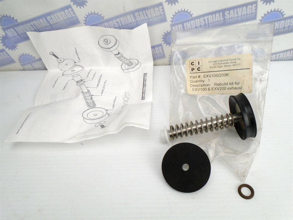 CHICAGO PUMP - EXV100 & EXV200 PUMP REGULATOR EXHAUST REBUILD KIT - EXV100/200K