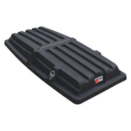 Tough Guy 21Vk32 Tilt Truck Lid,Black,Hinged,72 In. L