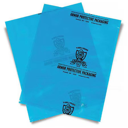 Armor Poly Pb4b1824ic Vci Bags, 24" X 18", 4 Mil, Blue, None, 250 Pk