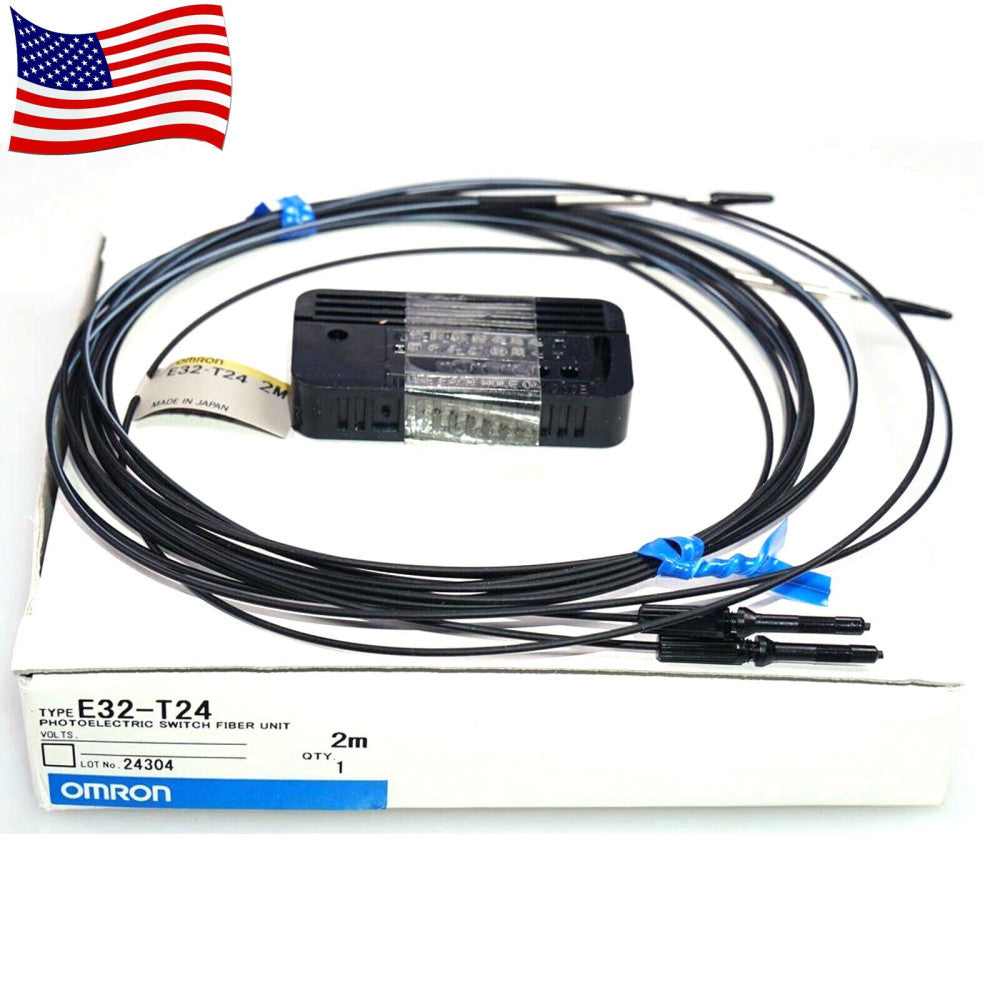 1PC New Omron E32-T24 Photoelectric Fiber Optic Amplifier Sensor - US Stock