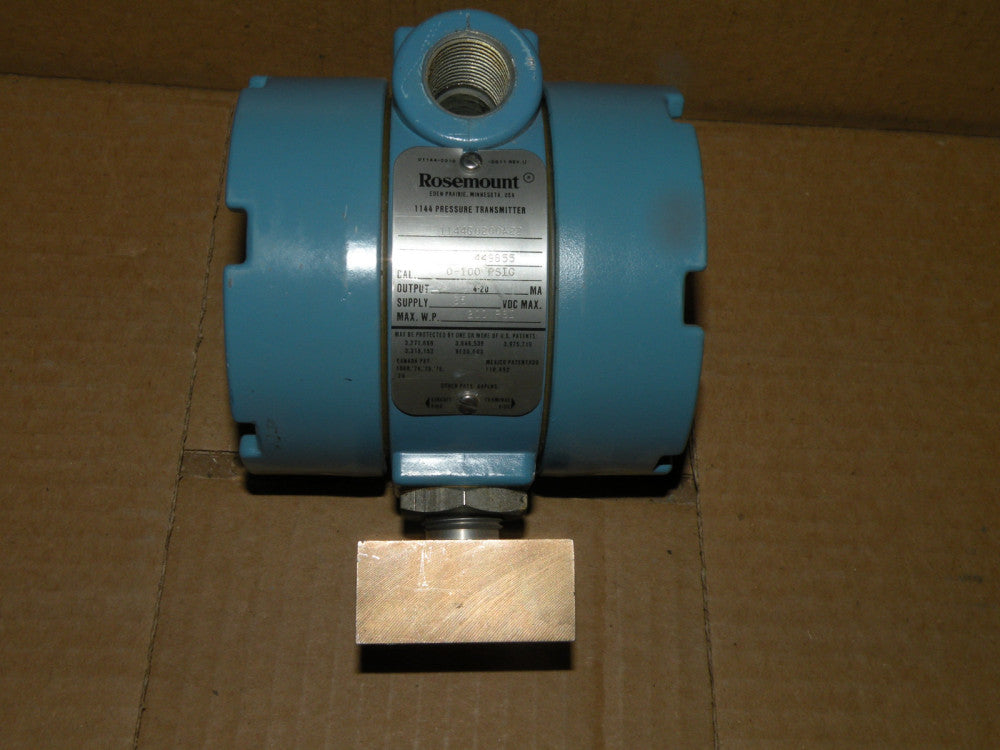 ROSEMOUNT 1144 PRESSURE TRANSMITTER 1144G0200A22 4-20MA 0-200PSIG MAX