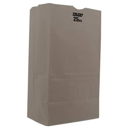 Zoro Select 51026 Grocery Bag Flat Bottom 25 Lb Shorty White, Pk500