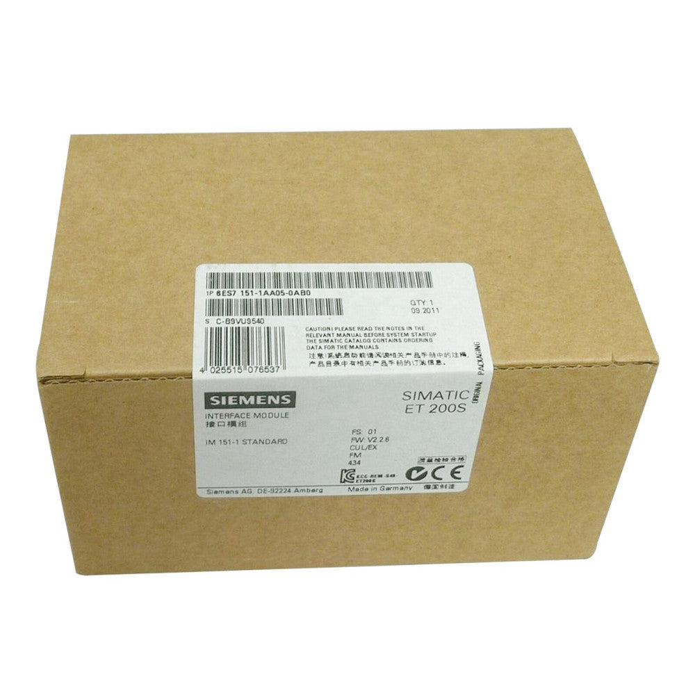 New Siemens 6ES7 151-1AA05-0AB0 PLC IM151-1 Profibus DP Interface Module