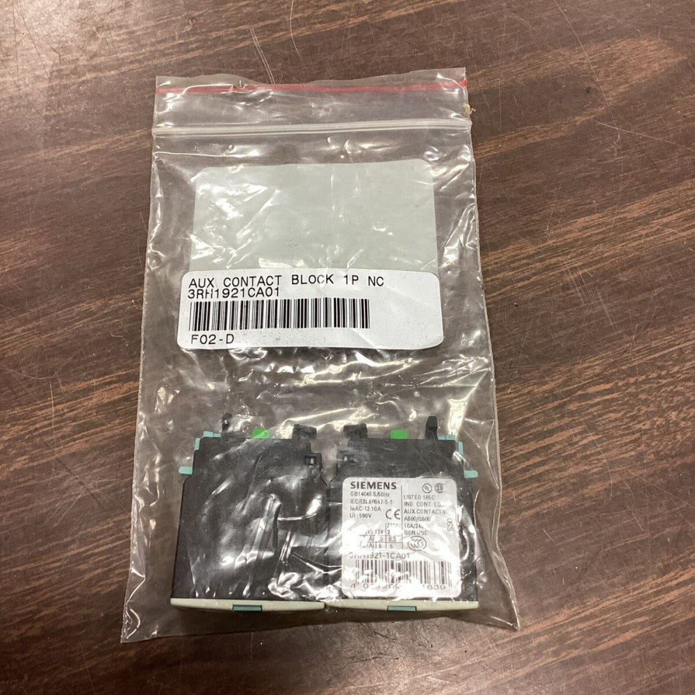 Siemens 3RH1921-1CA01 Auxiliary Contact
