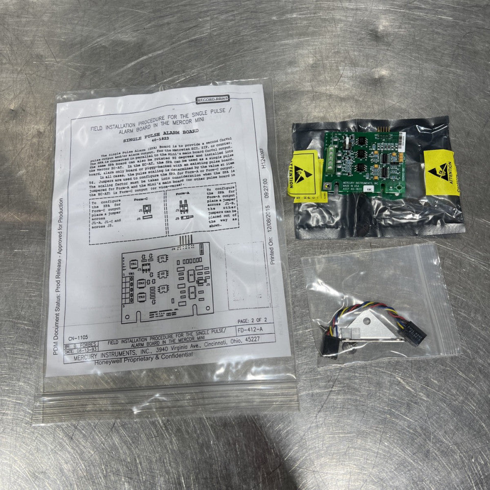 Mercury Instruments, Inc Single Pulse Alarm Board 40-1823 Nos Surplus