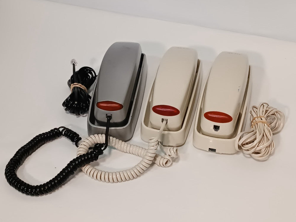 Lot of 3: Med-Pat T4CR Wall Land-Line Emergency Phones with Red Indicator Lights