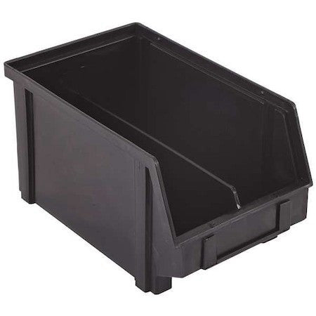 Lewisbins Pb30-Xxl Hang & Stack Storage Bin, Plastic, Black, 5 In H, 5 7/8 In