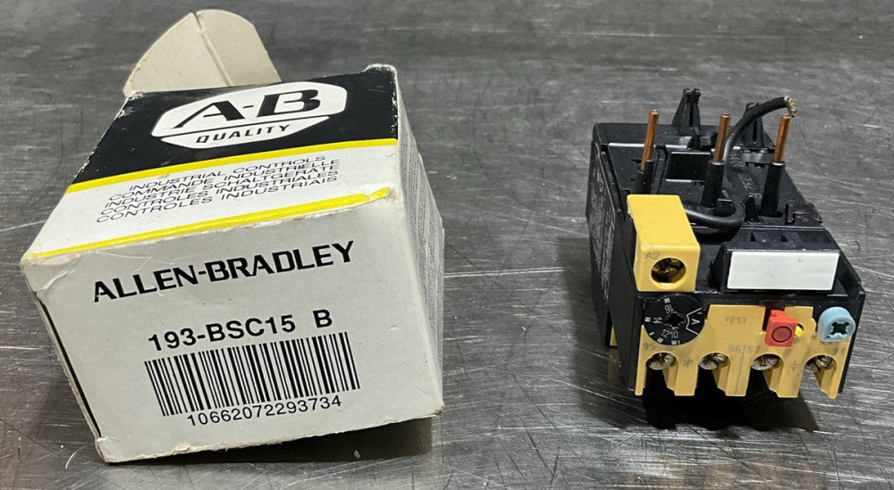 ALLEN BRADLEY 193-BSC-15 B RELAY 10-16A NOS SURPLUS