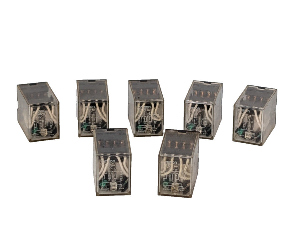 Lot of 7: Omron MY4N General Purpose Relays, 24VDC, 14-Pin