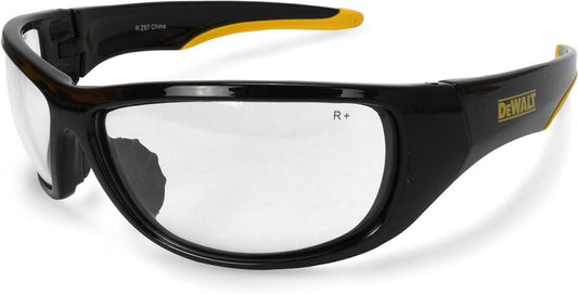 (Box of 8) DEWALT DPG94-1D Dominator Safety Glasses Clear Lens Z87+ Compliant