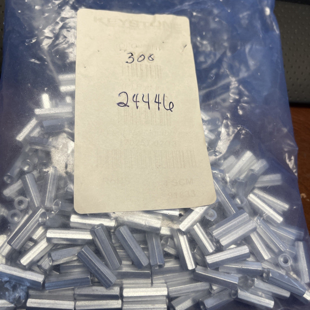 (300 PCS) KEYTONE 24446 M3 x 5.5mm Metric Female Hex Threaded Standoffs