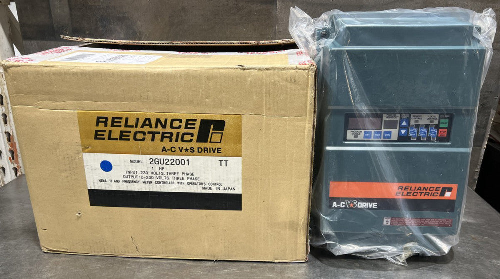 NOS Surplus RELIANCE ELECTRIC A-C VS DRIVE Model 2GU22001. 1 HP 230V 3 Ph
