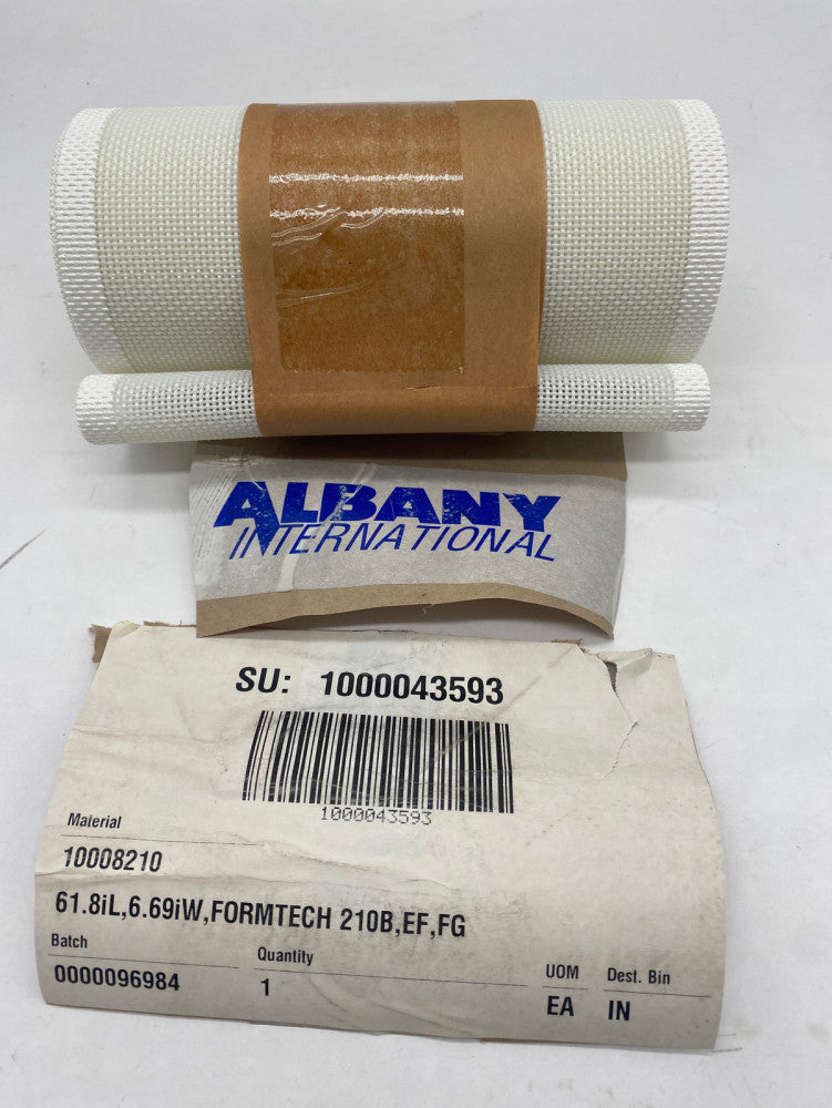 Albany Int. Co. FORMTECH 210B,EF,FG Conveyor Belt 6.69" Width X 61.8" Length 