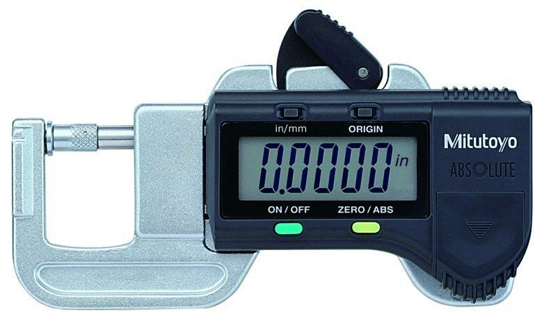 Mitutoyo 700-118-30 Digital Thickness Gauge, 0 to 0.5"/12mm