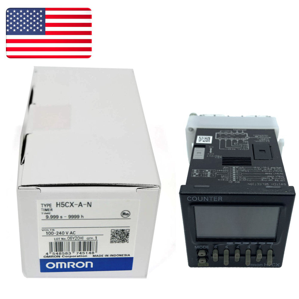 OMRON H5CX-A-N 100-240VAC Timer Original New in Box NIB Free Ship - US Stock
