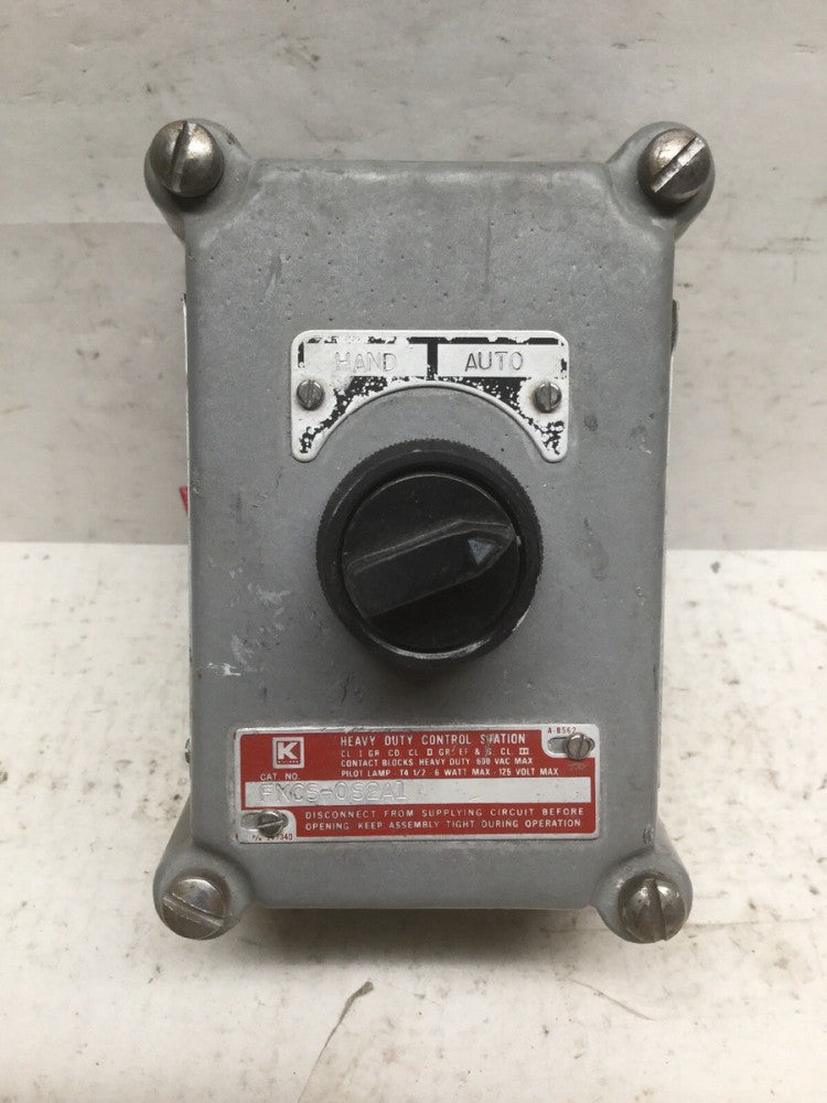 Hubbell Killark FXCS-0S2A1 Seal X Series Factory Sealed Control Station