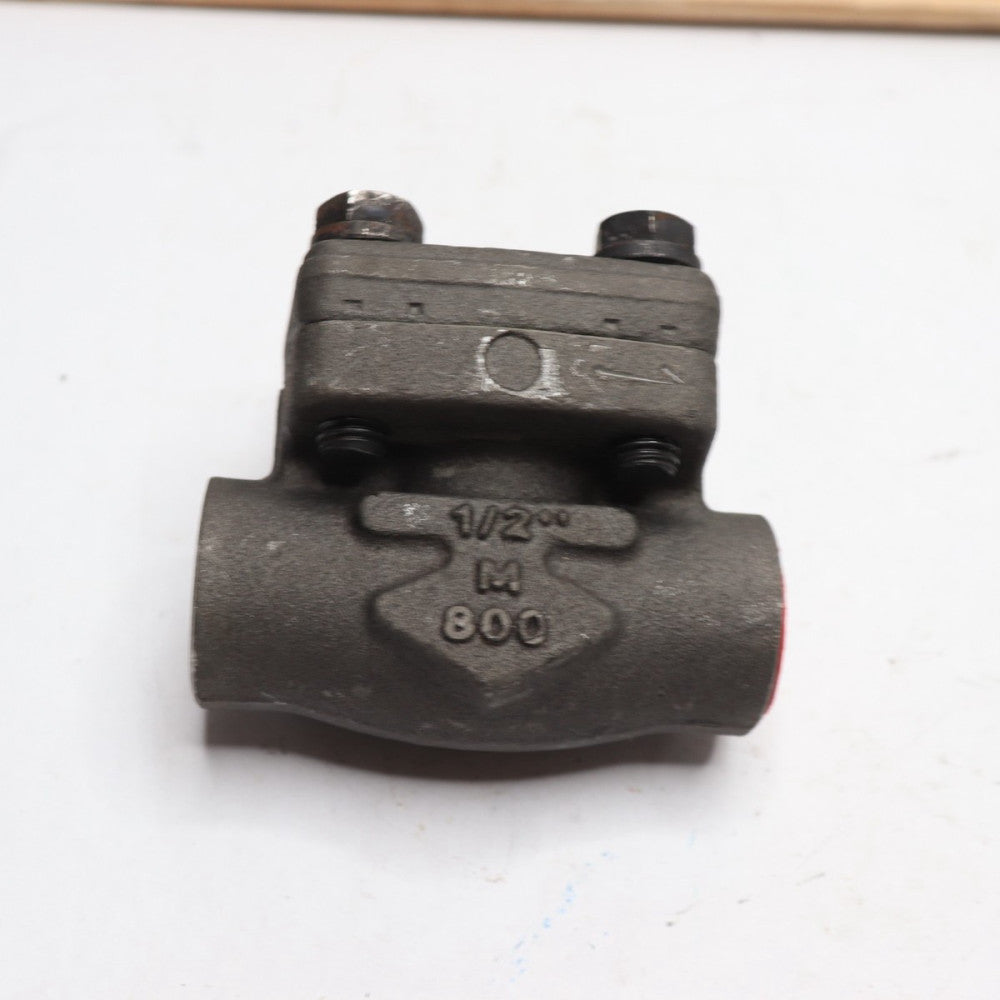OMB Socket Weld Gate Valve Forged Steel Class 800 1/1/2" - Incomplete