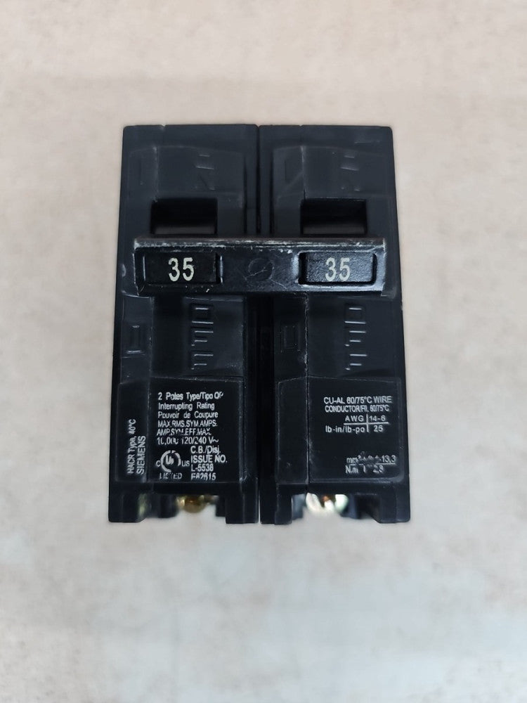NEW Siemens Double-Pole Type QP Circuit Breaker 35A 120/240V Q235