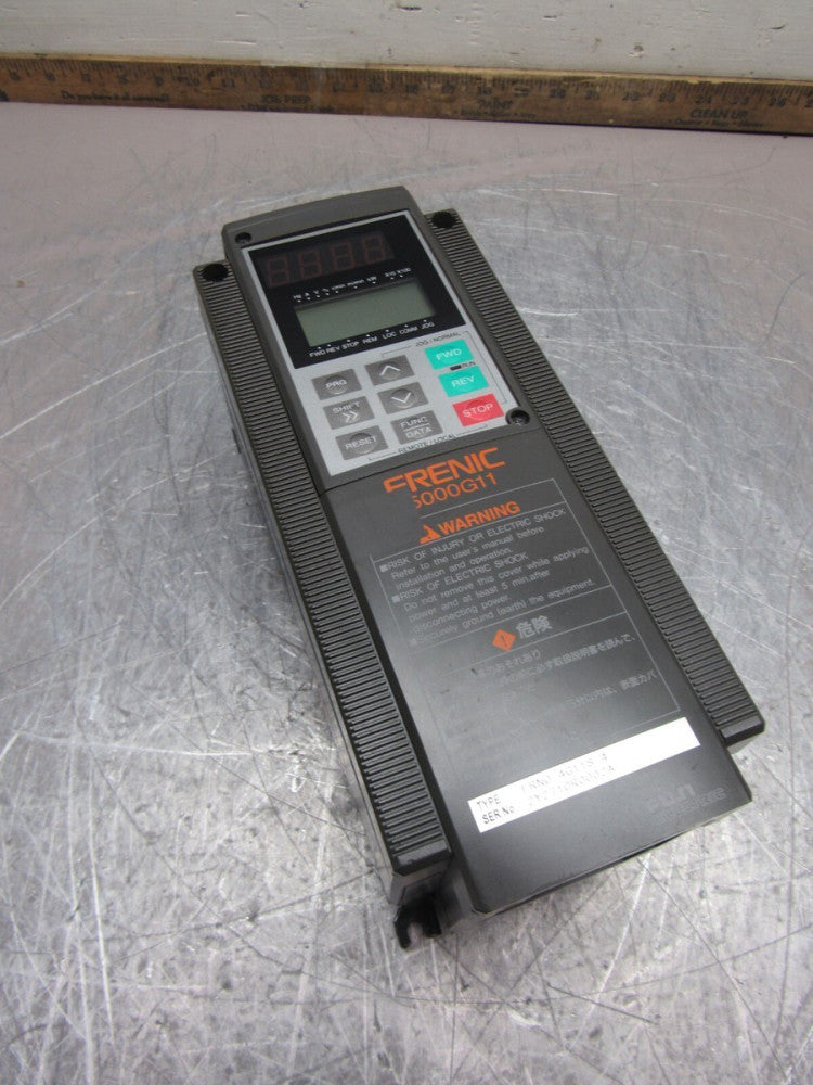 FUJI ELECTRIC FRENIC 5000G1 FRN0.4G11S-4 480V 1.1KVA3PH XLNT USED TAKEOUT !! M/O