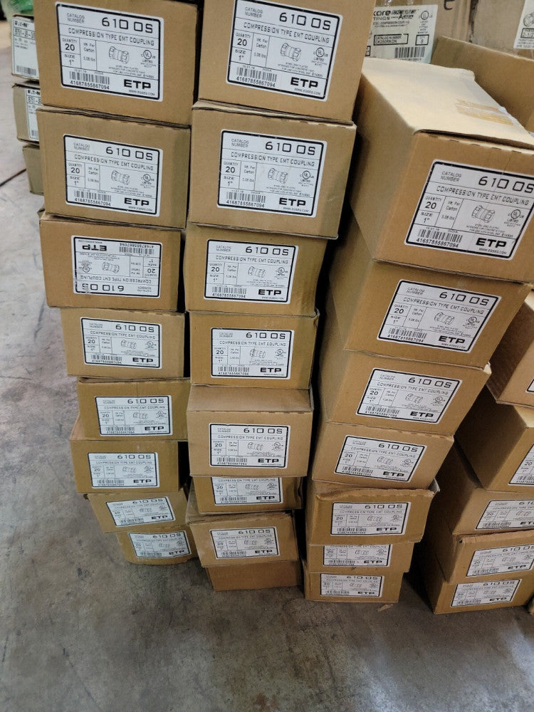 1 BOX ETP 6100S Compression Type EMT 1" Couplings *Box of 20 NEW OLD STOCK