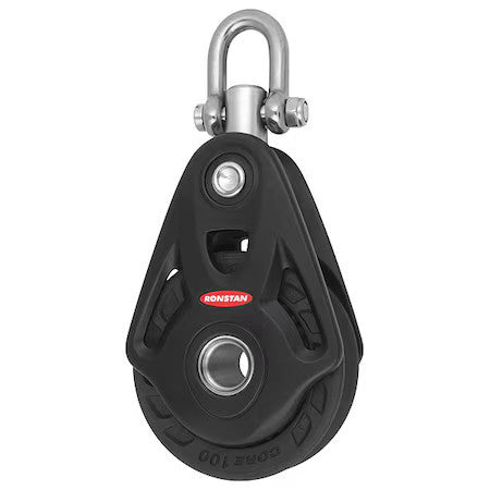 Zoro Select Rf104100 Pulley Block, Fibrous Rope, 3/4 In Max Cable Size, 7,150