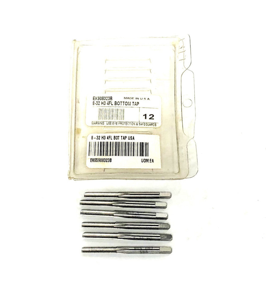 Unbranded 8-32 H3 4FL Bottom Tap EK908323B [Lot of 6] NOS