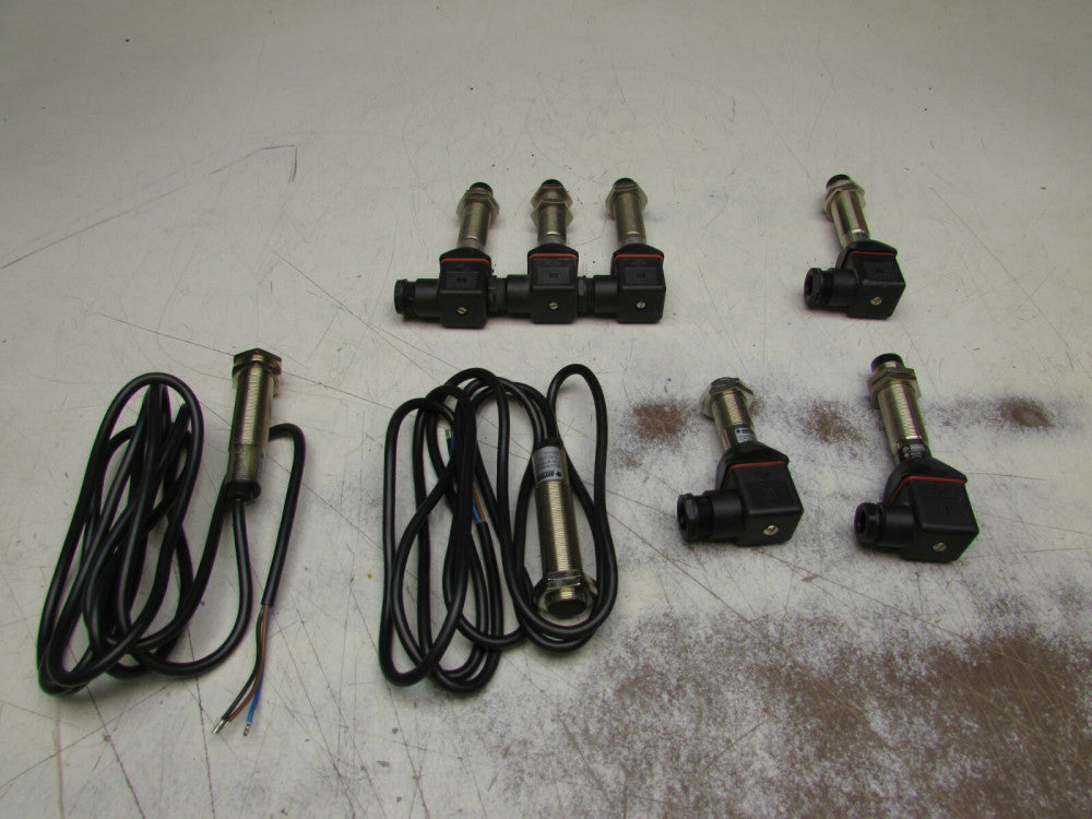LOT OF 8QTY BERNSTEIN SENSO-PLUS MISC. PROXIMITY SENSORS M18PS/008 /005 ETC NEW